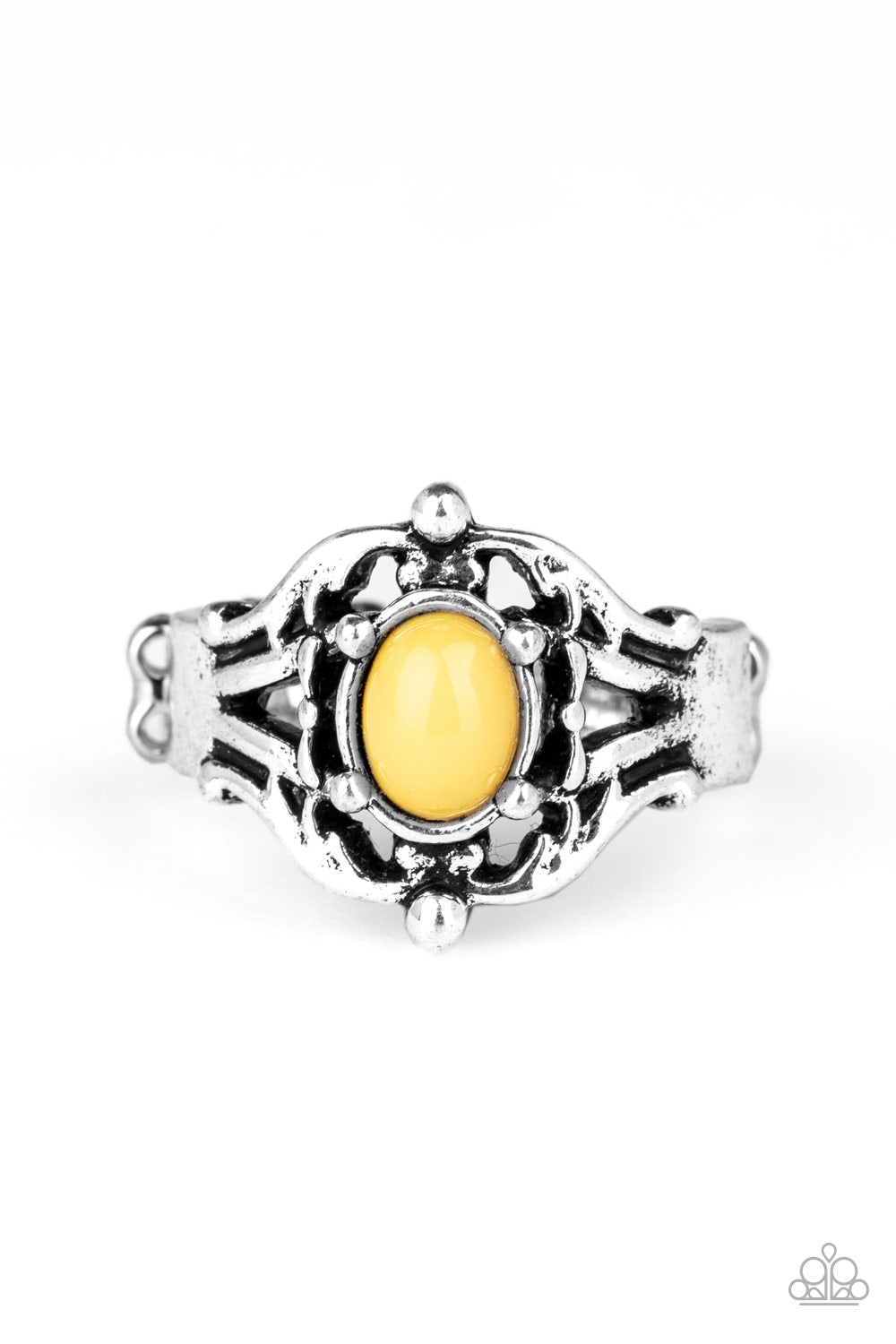 Posh Pop - yellow - Paparazzi ring