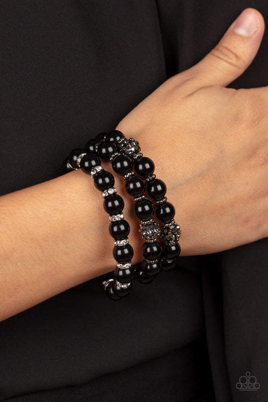 Poshly Packing - black - Paparazzi bracelet