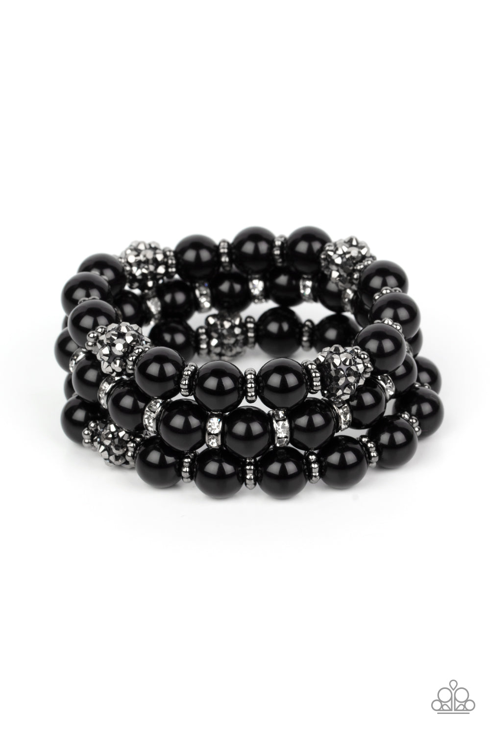 Poshly Packing - black - Paparazzi bracelet