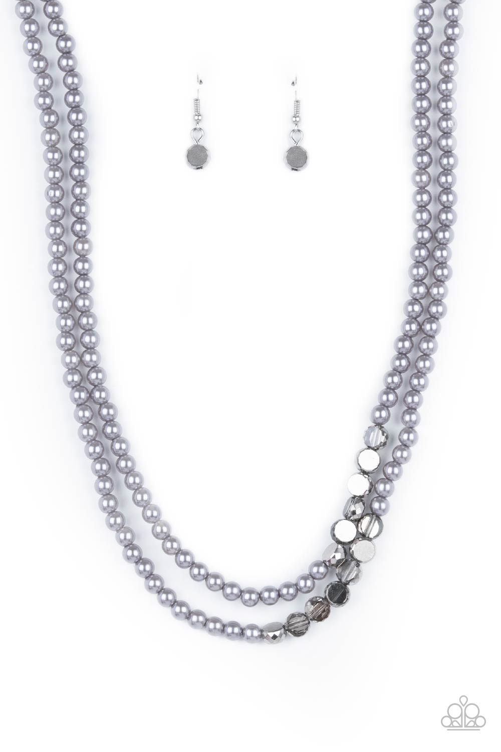 Poshly Petite - silver - Paparazzi necklace