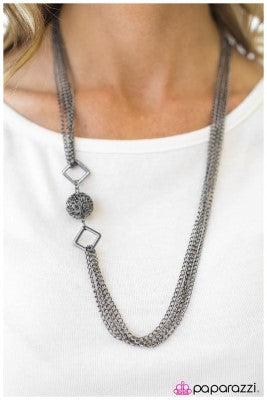 Positive Thinking - Black - Paparazzi Necklace