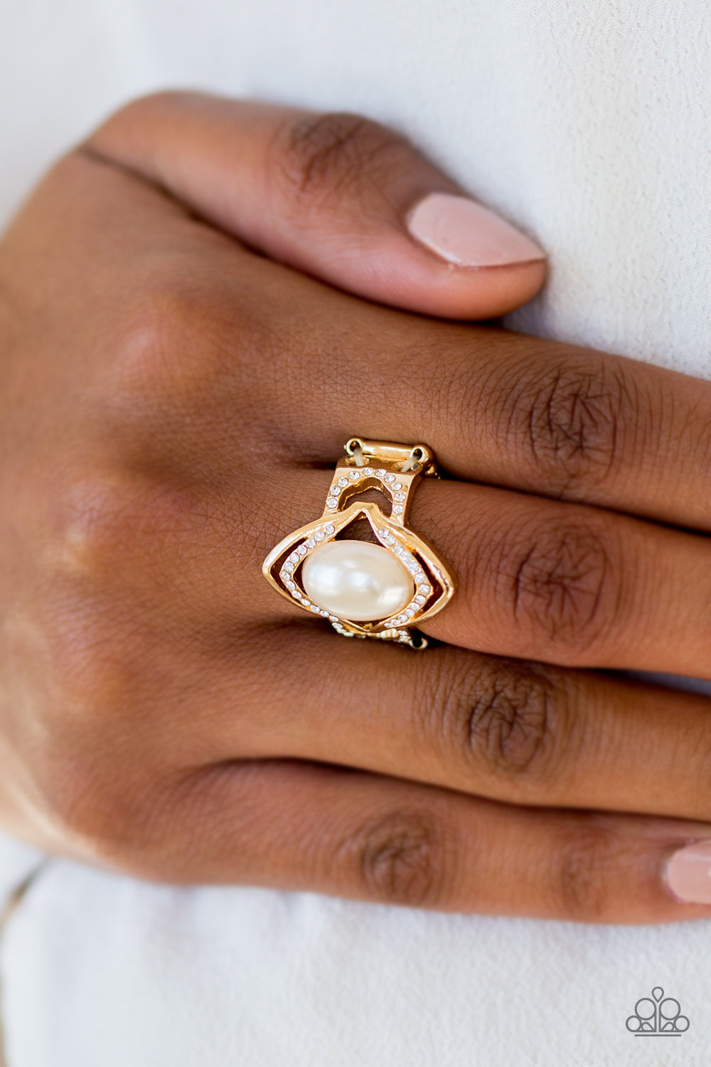 Positively Posh - gold - Paparazzi ring