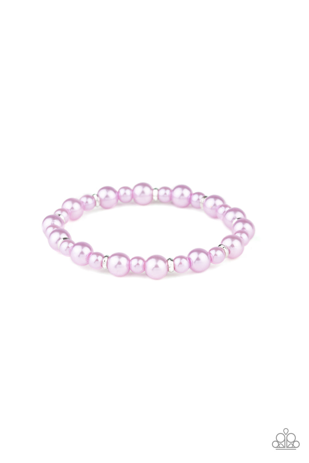 Powder and Pearls - purple - Paparazzi bracelet