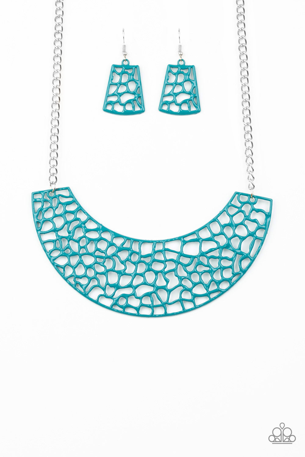 Powerful Prowl - blue - Paparazzi necklace