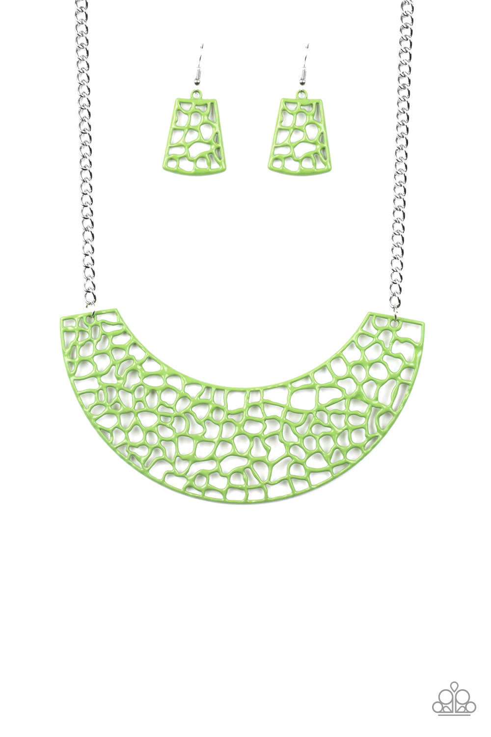 Powerful Prowl - green - Paparazzi necklace