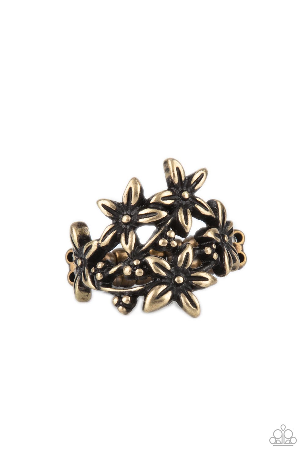 Prairie Primrose - brass - Paparazzi ring