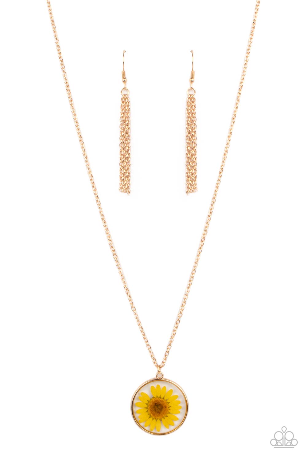 Prairie Promenade - yellow - Paparazzi necklace