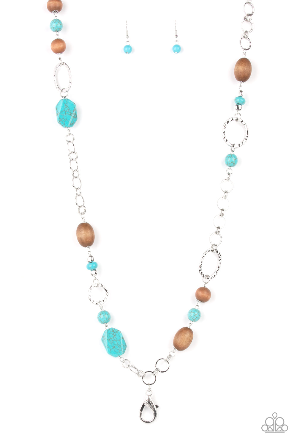 Prairie Reserve - blue - Paparazzi LANYARD necklace