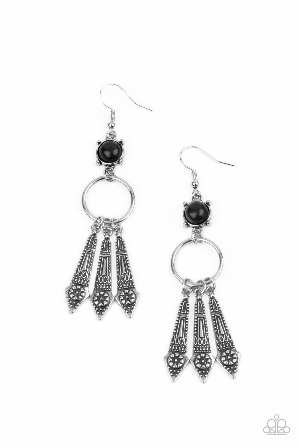 Prana Paradise - black - Paparazzi earrings