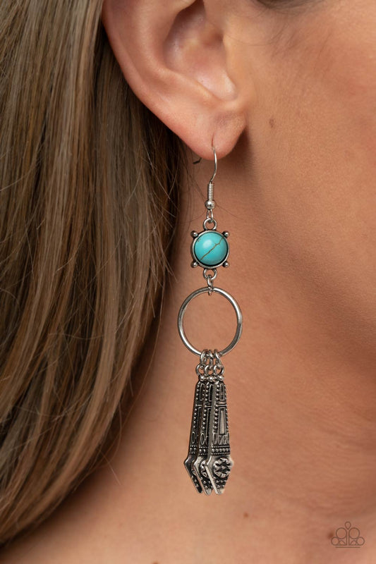 Prana Paradise - blue - Paparazzi earrings