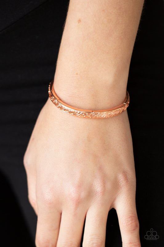 Precisely Petite - copper - Paparazzi bracelet