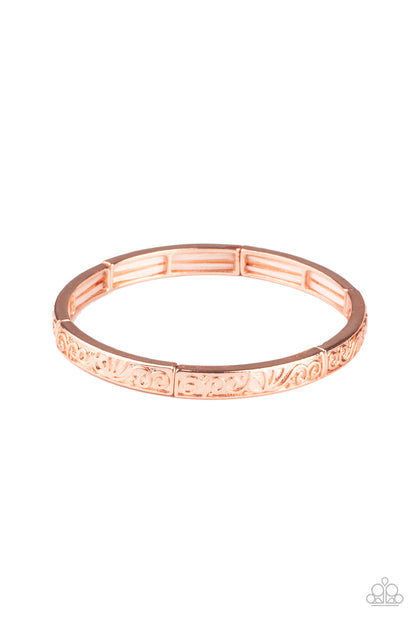 Precisely Petite - copper - Paparazzi bracelet
