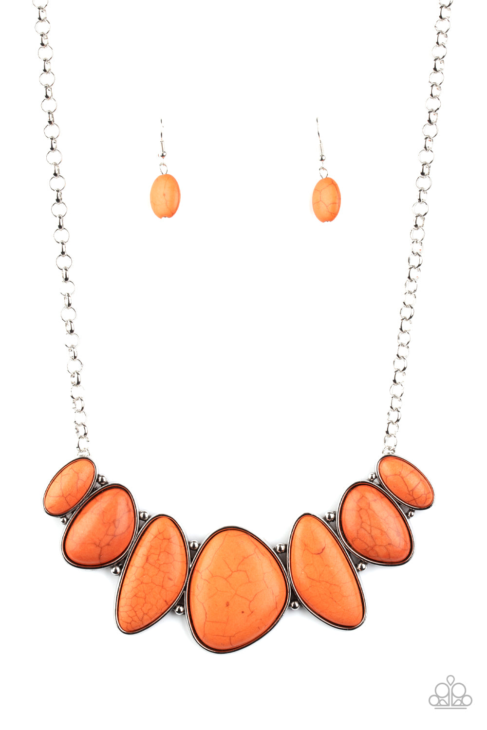 Primitive - orange - Paparazzi necklace