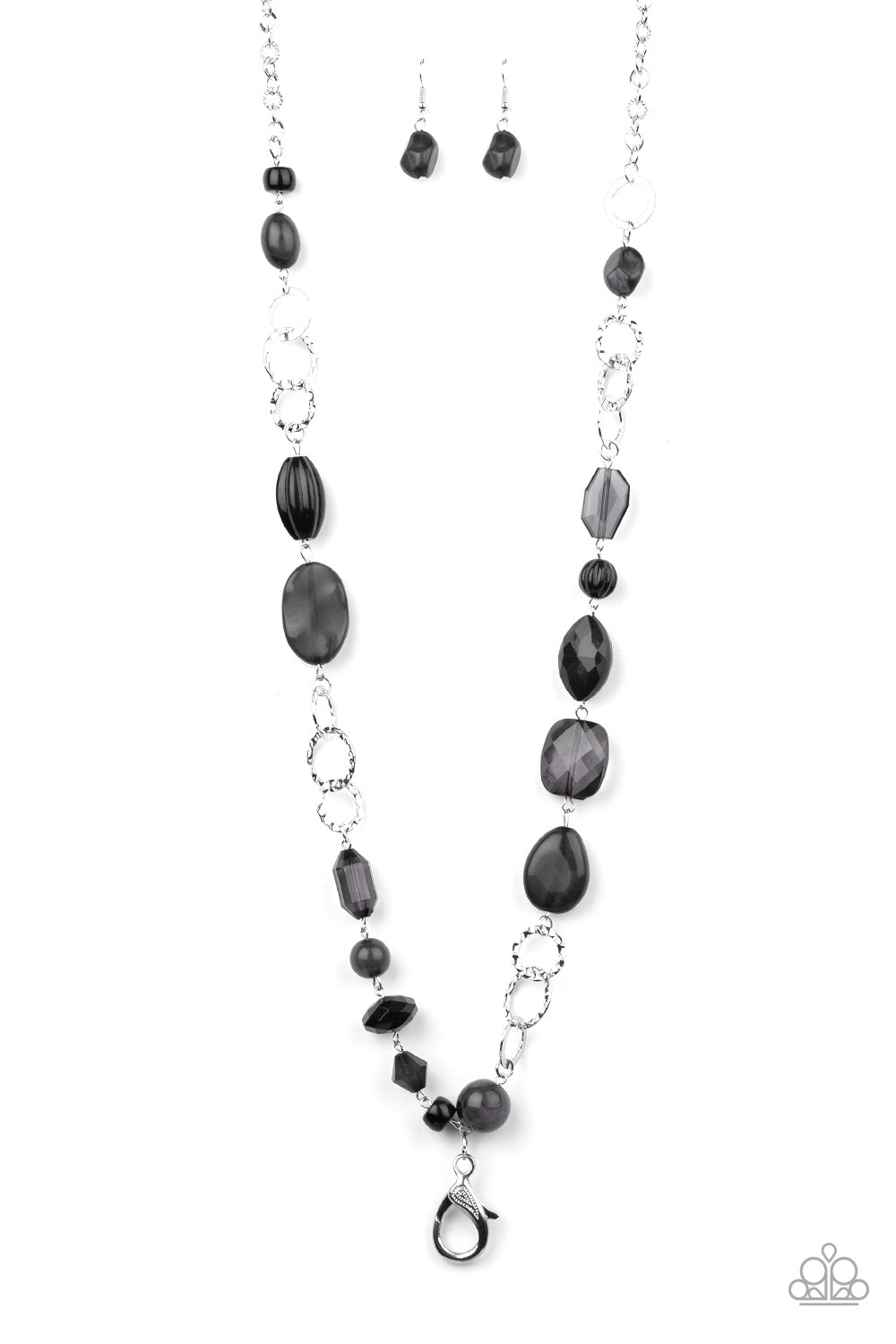 Prismatic Paradise - black - Paparazzi LANYARD necklace