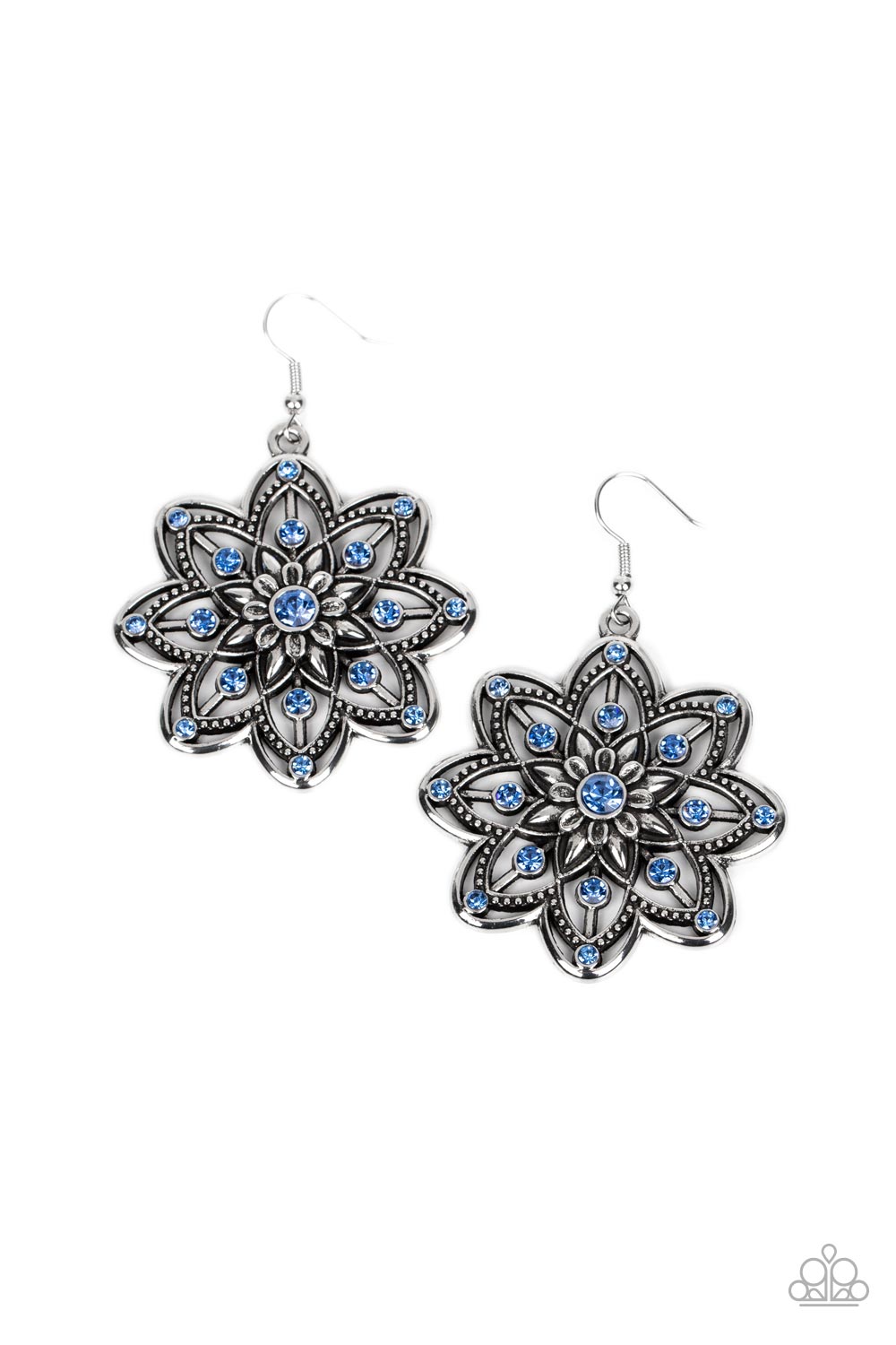 Prismatic Perennial - blue - Paparazzi earrings