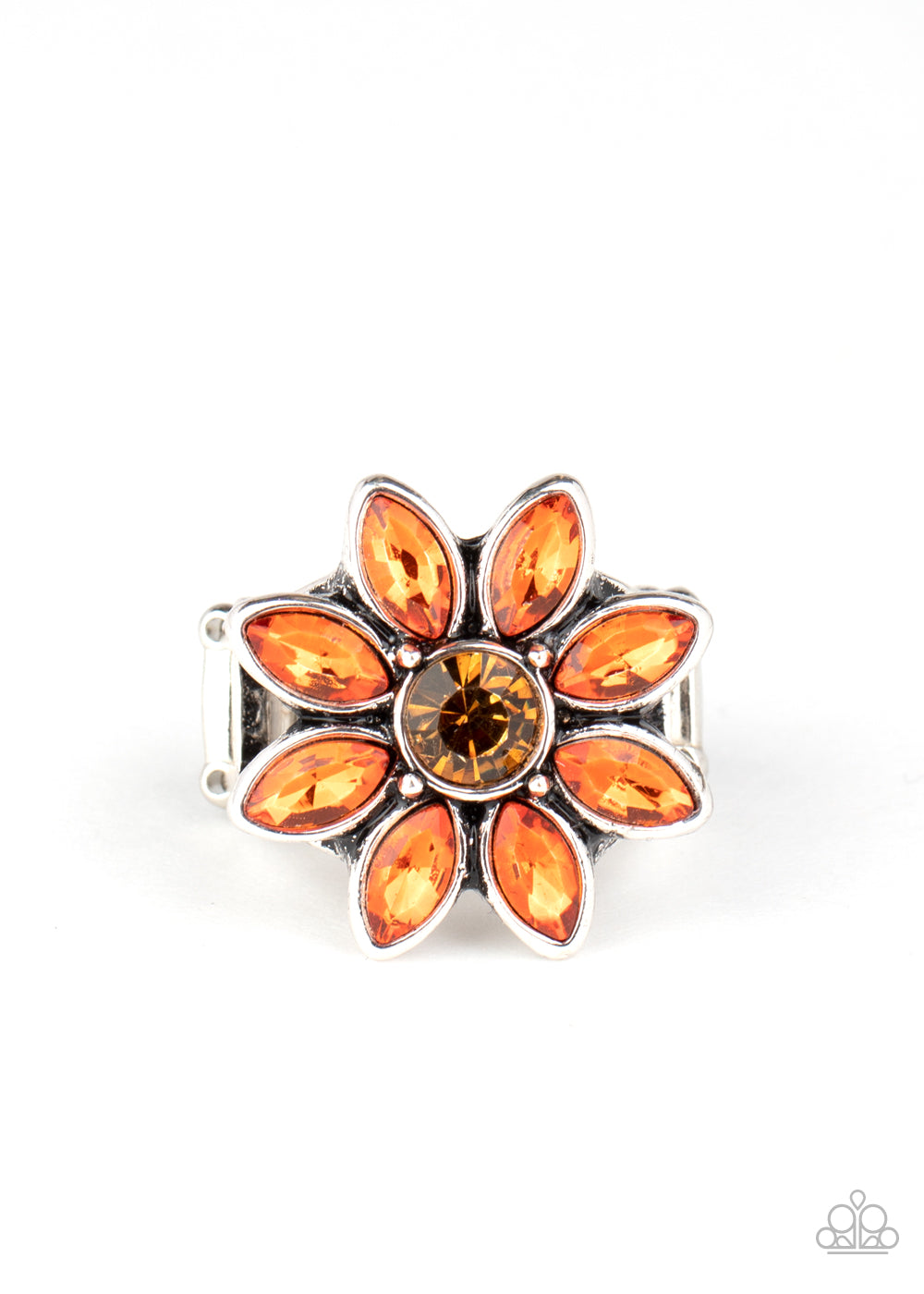 Prismatic Petals - orange - Paparazzi ring