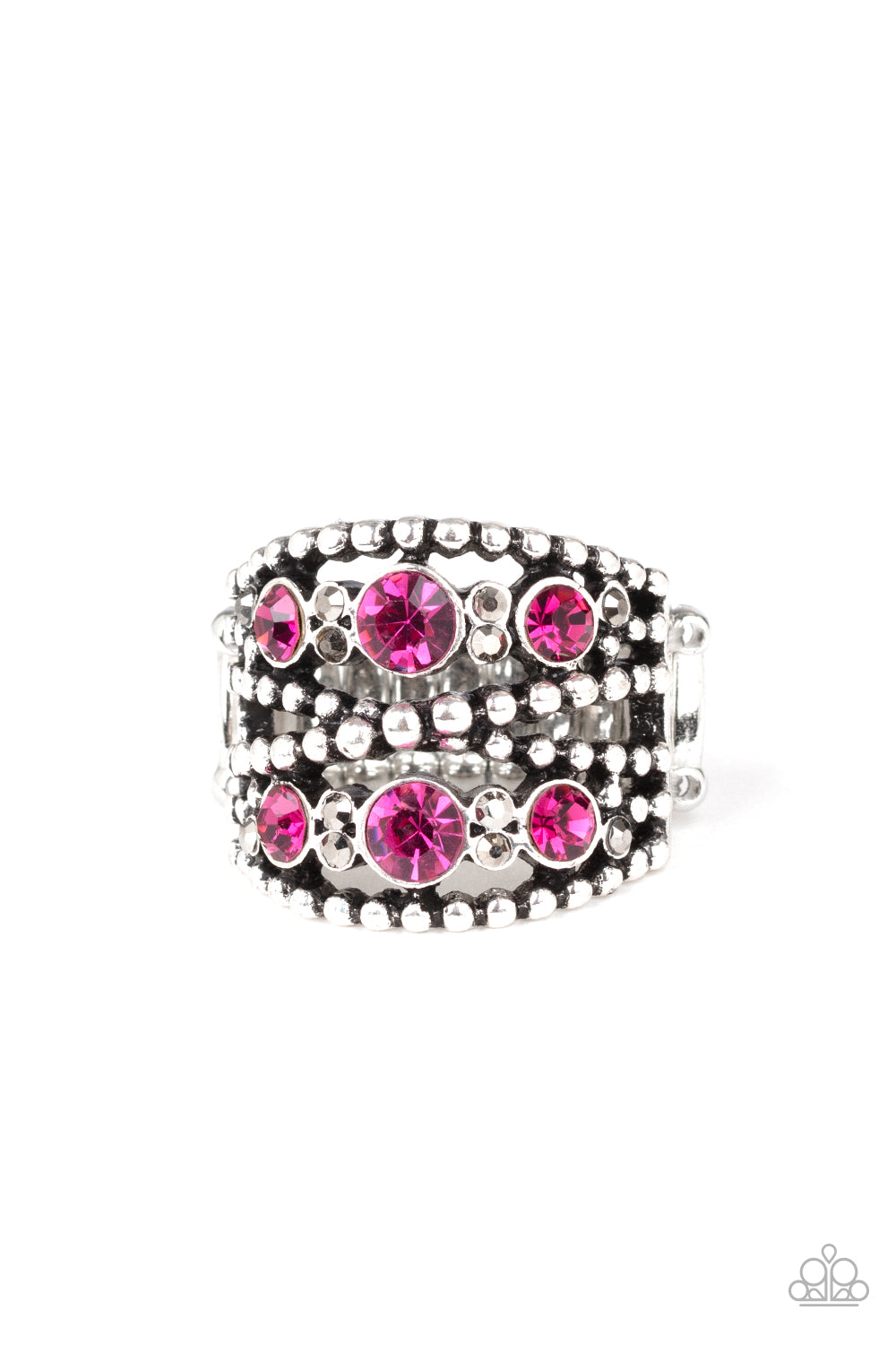 Prismatic Powerhouse - pink - Paparazzi ring
