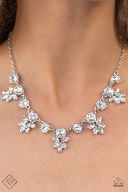 Prismatic Proposal - white - Paparazzi necklace