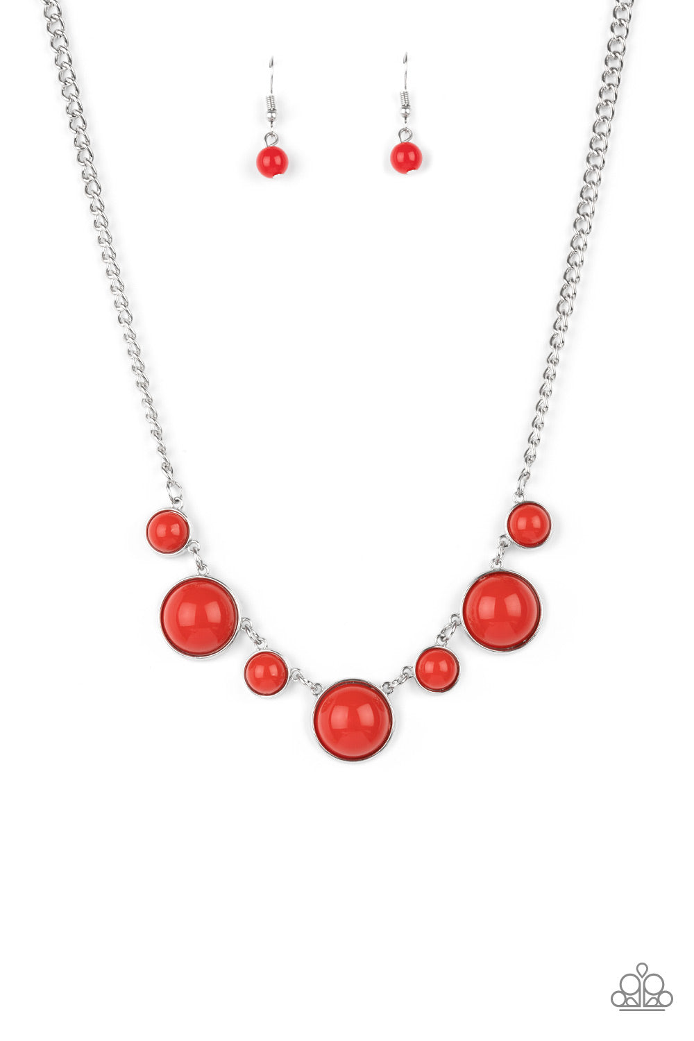 Prismatically POP-tastic - red - Paparazzi necklace
