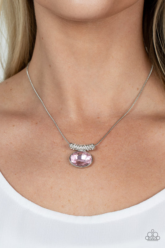 Pristinely Prestigious - pink - Paparazzi necklace