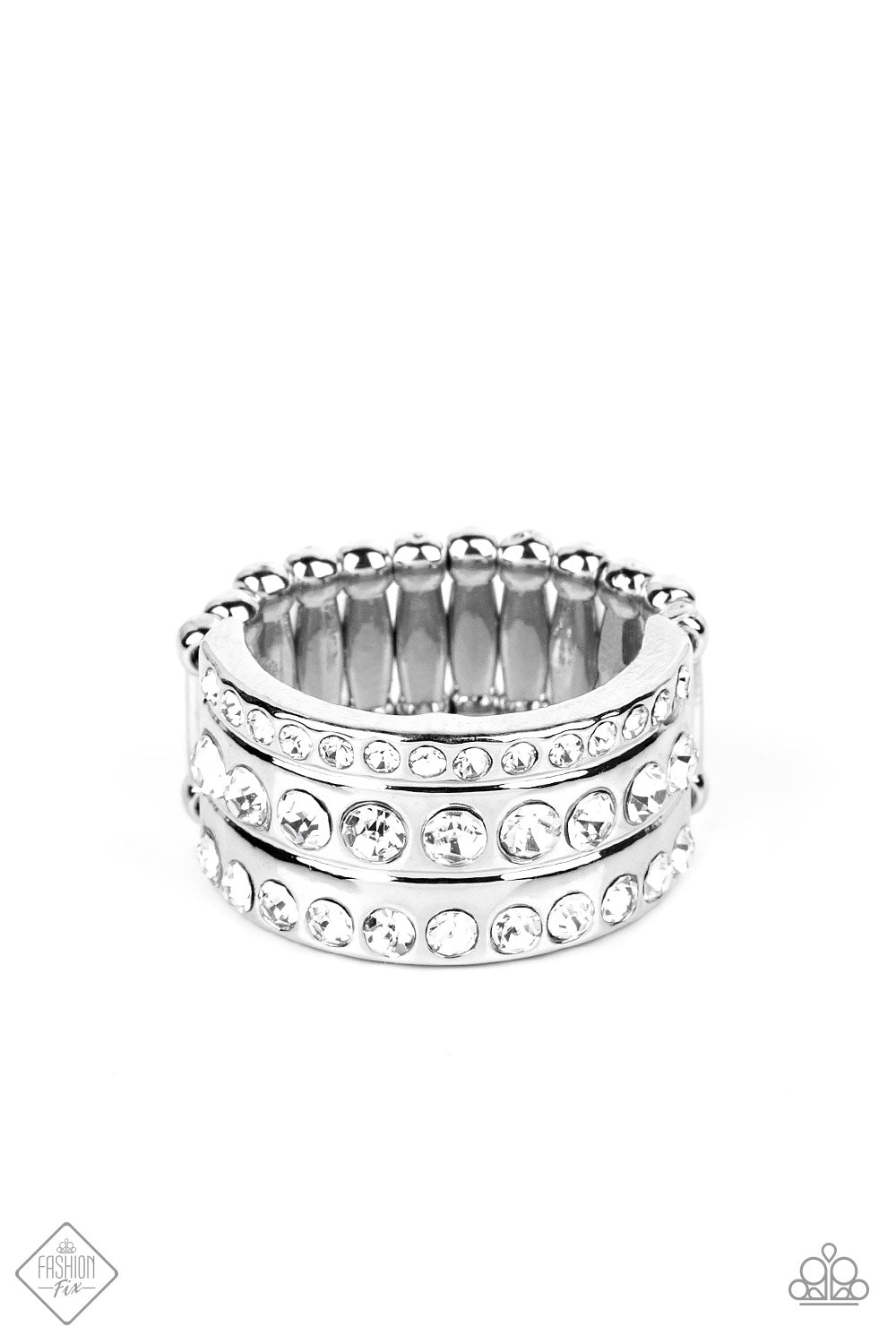 Privileged Poise - white - Paparazzi ring