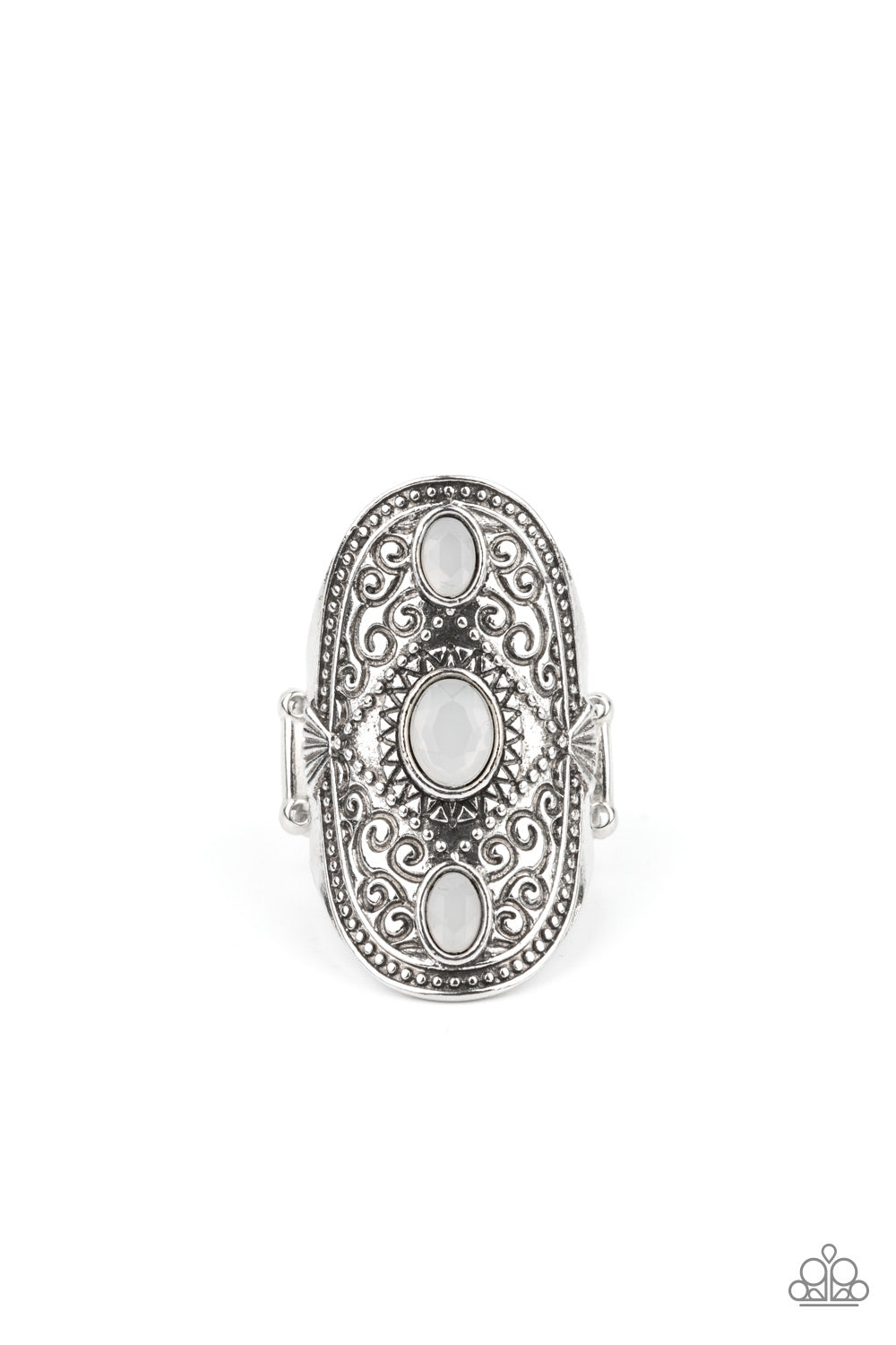Promenade Paradise - white - Paparazzi ring