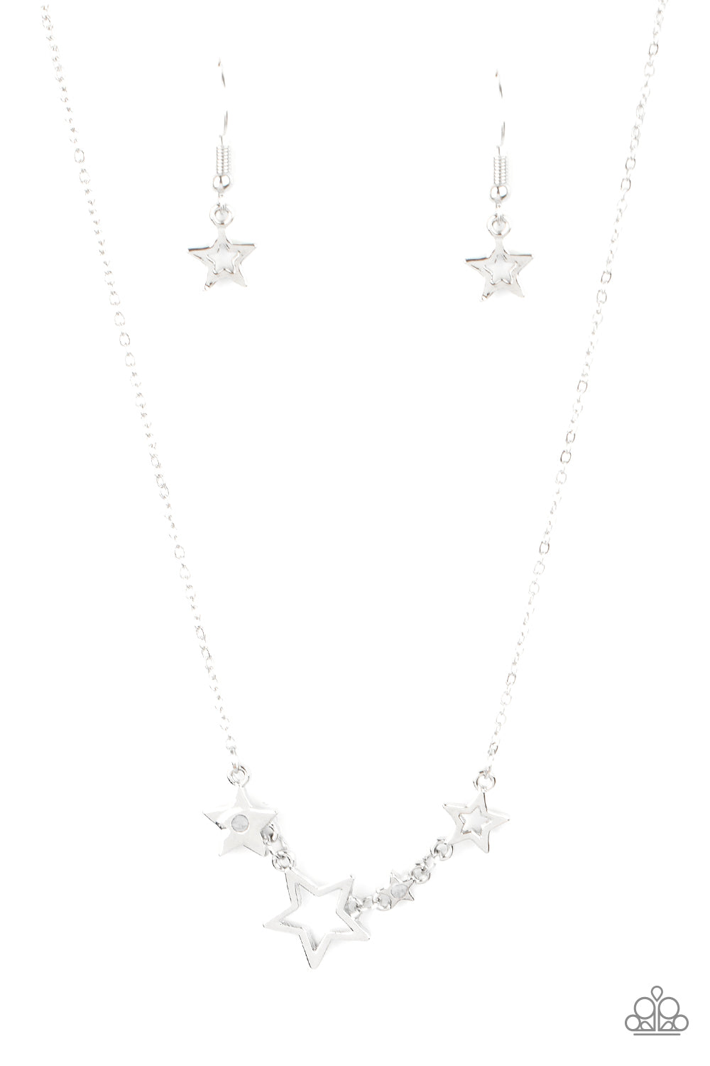 Proudly Patriotic - white - Paparazzi necklace