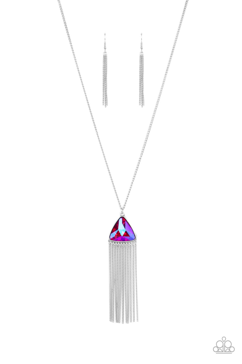 Proudly Prismatic - pink - Paparazzi necklace