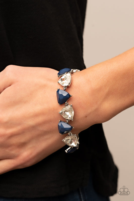 Pumped up Prisms - blue - Paparazzi bracelet