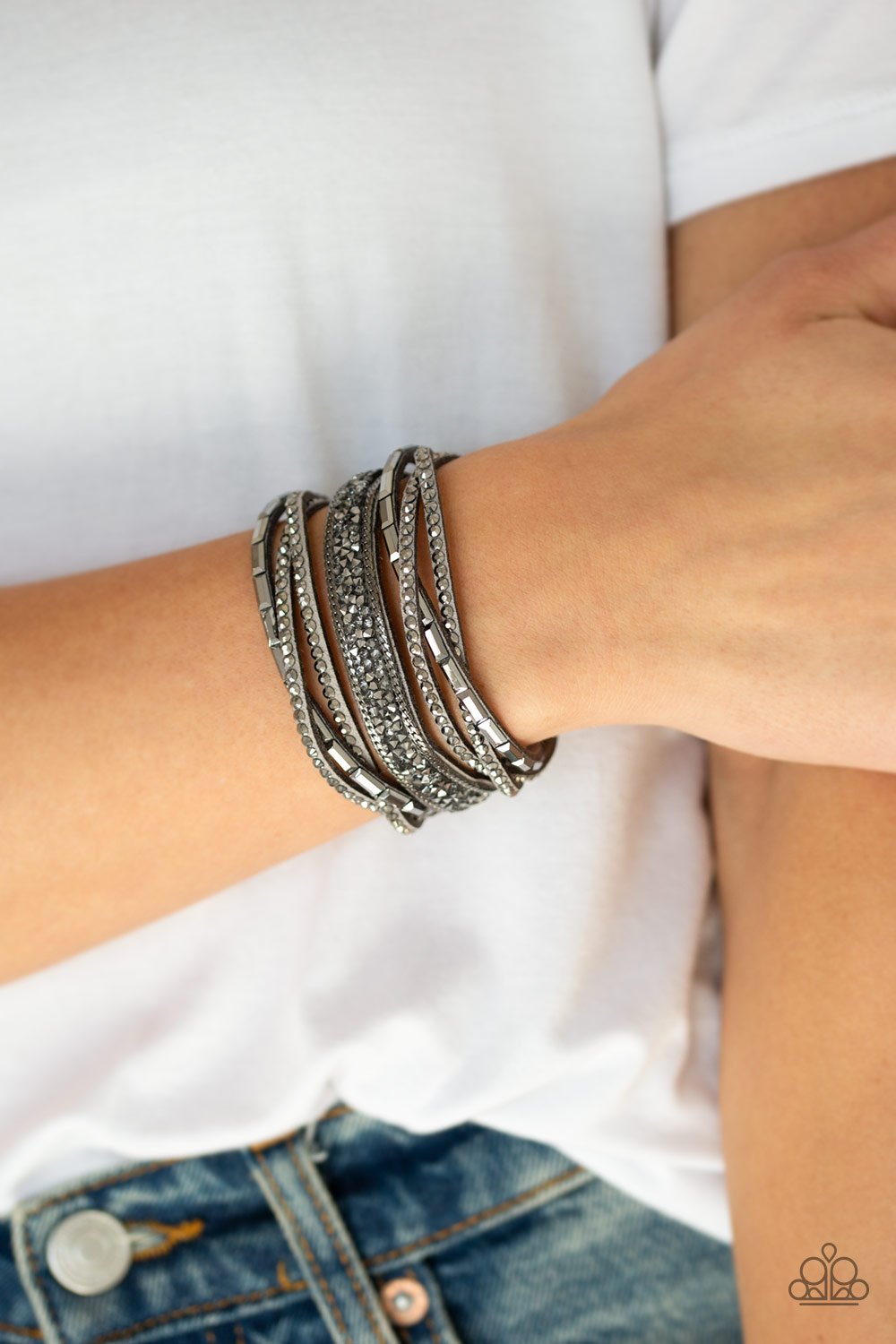 Punk Prowess-silver-Paparazzi bracelet