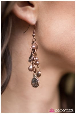Pure Bliss - Copper - Paparazzi earrings
