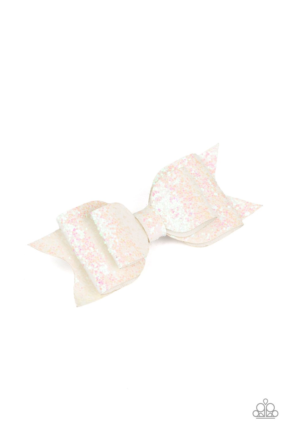 Put a Bow On It - white - Paparazzi hair clip
