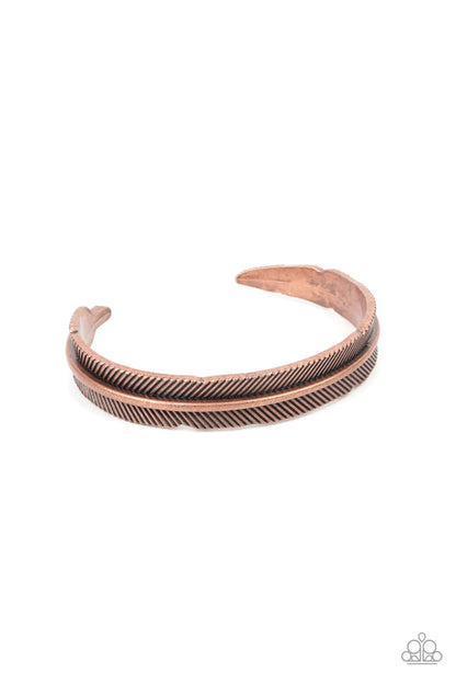 QUILL-Call - copper - Paparazzi MENS bracelet