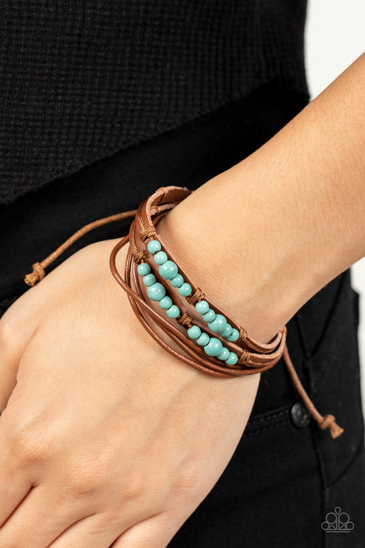 Quaintly Quarry - blue - Paparazzi bracelet