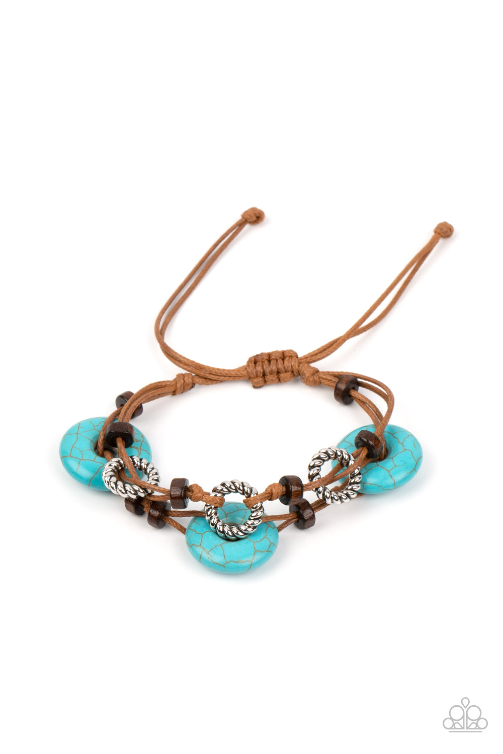 Quarry Quandary - blue - Paparazzi bracelet