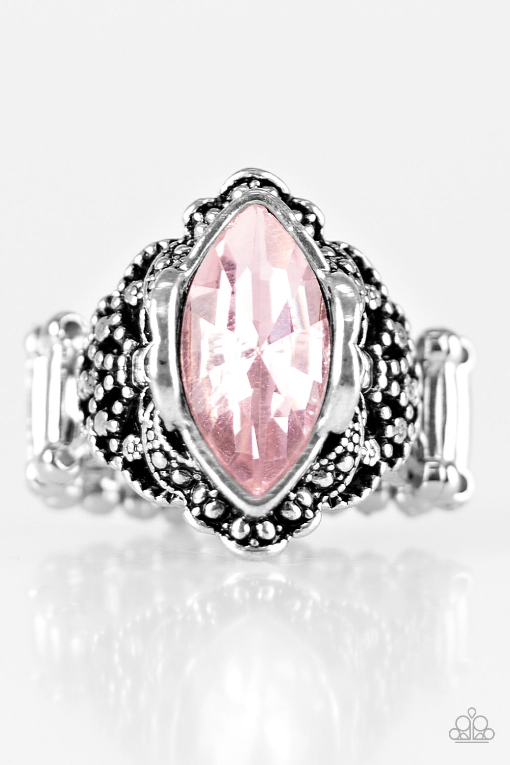 Queenly Gardens - Pink - Paparazzi ring
