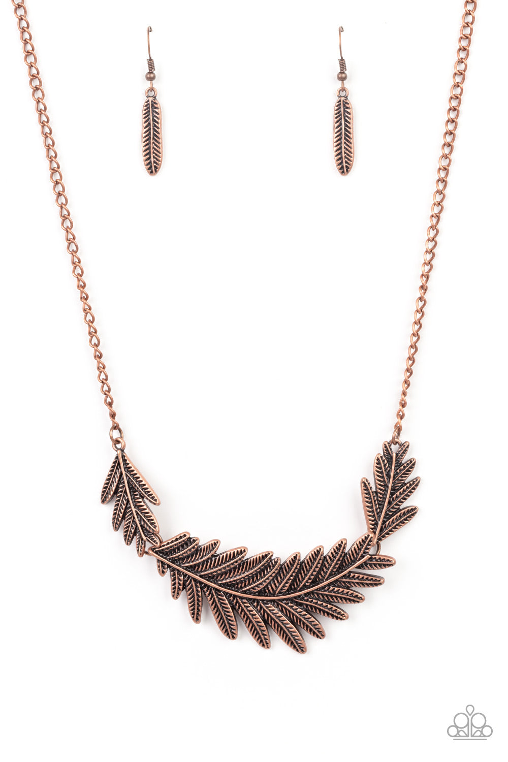 Queen of the QUILL - copper - Paparazzi necklace