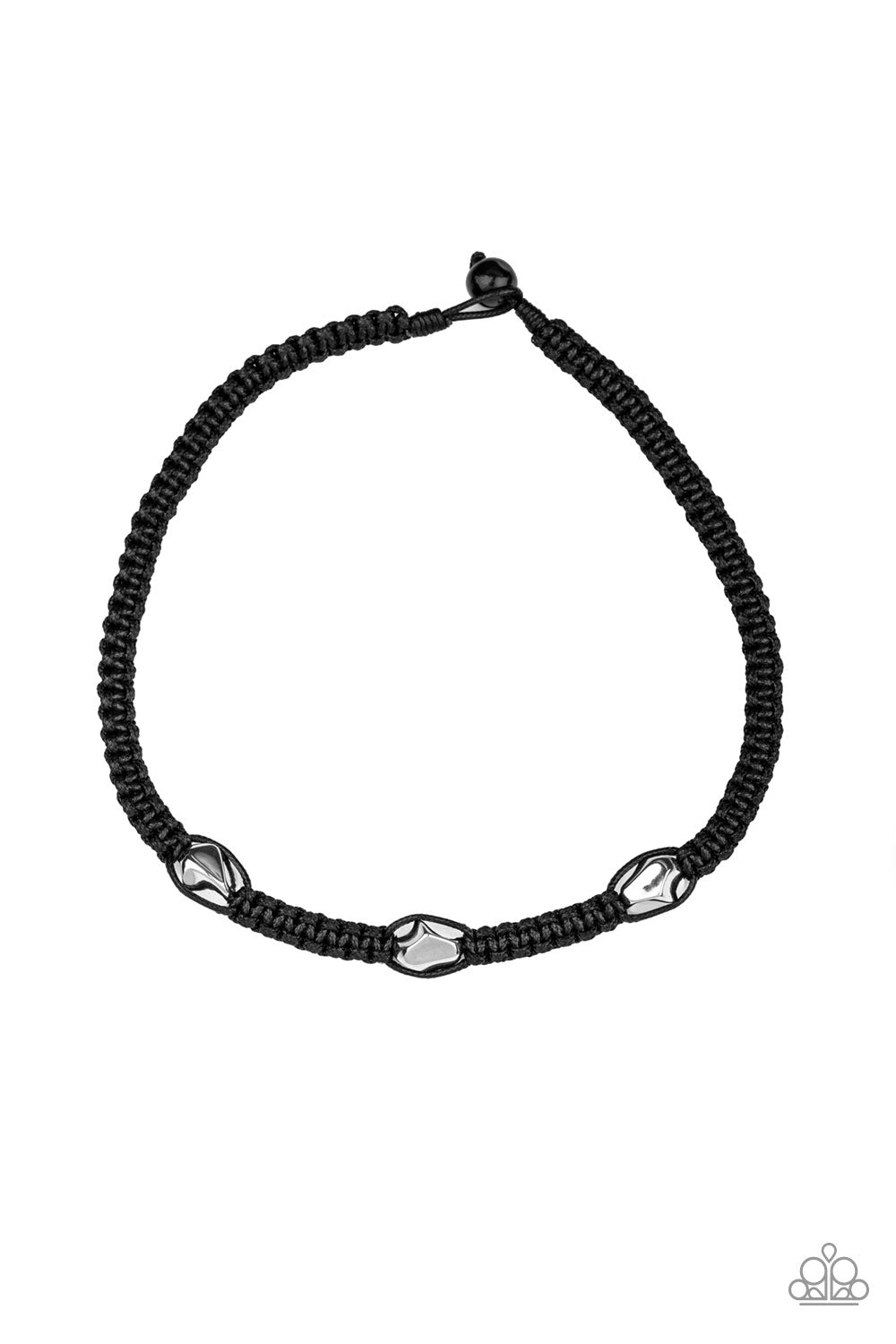 RIDERS Block - black - Paparazzi mens necklace