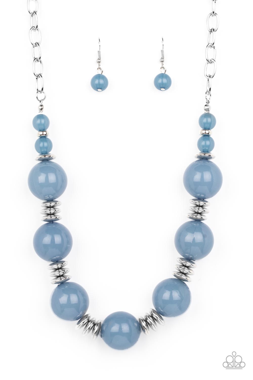 Race to the POP - blue - Paparazzi necklace