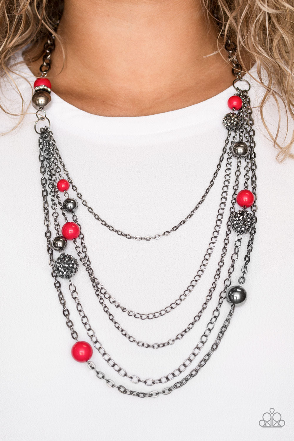 Radiant Renegade - red - Paparazzi necklace