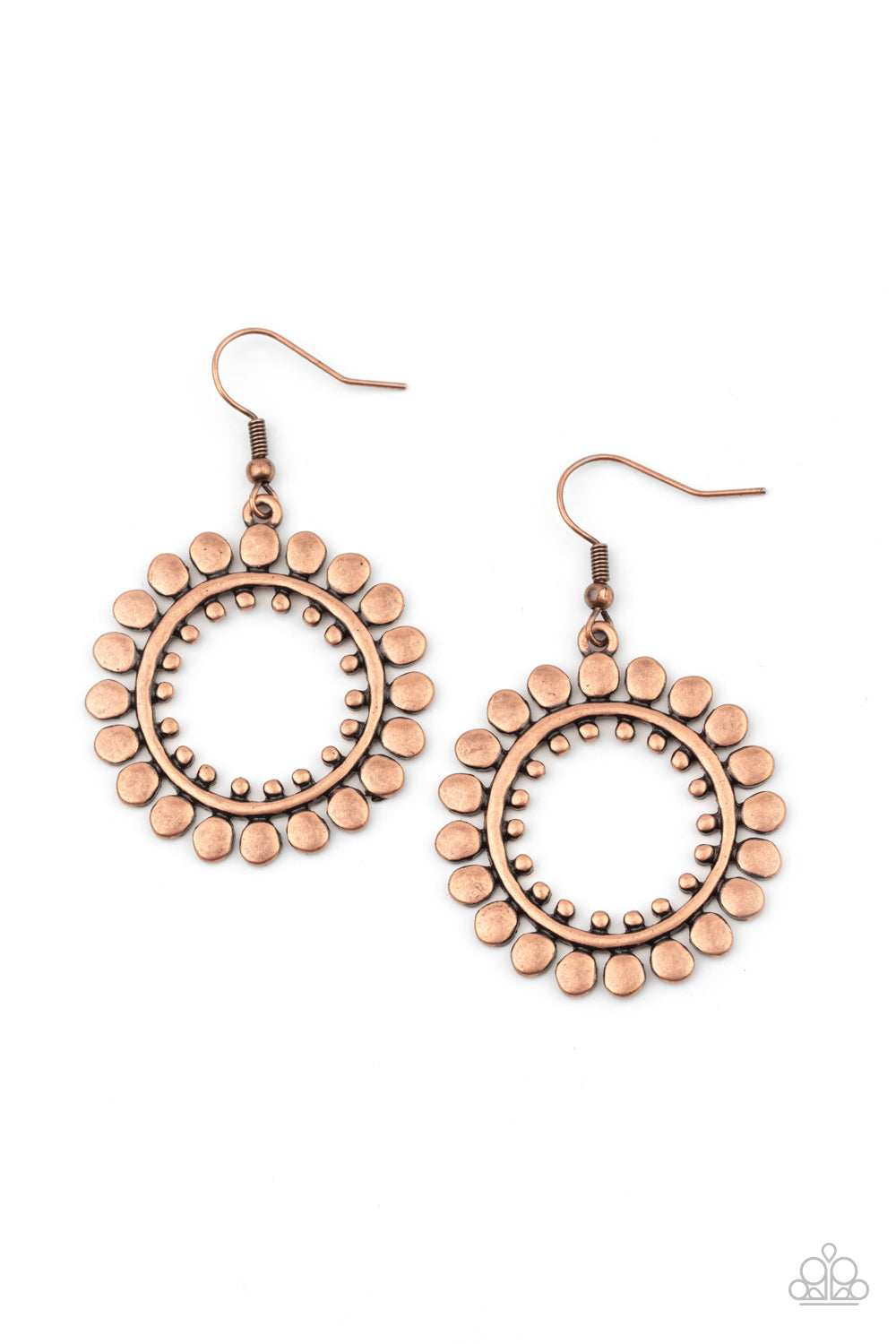 Radiating Radiance - copper - Paparazzi earrings