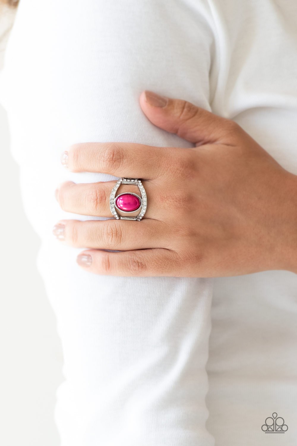 Radiating Riches - pink - Paparazzi ring
