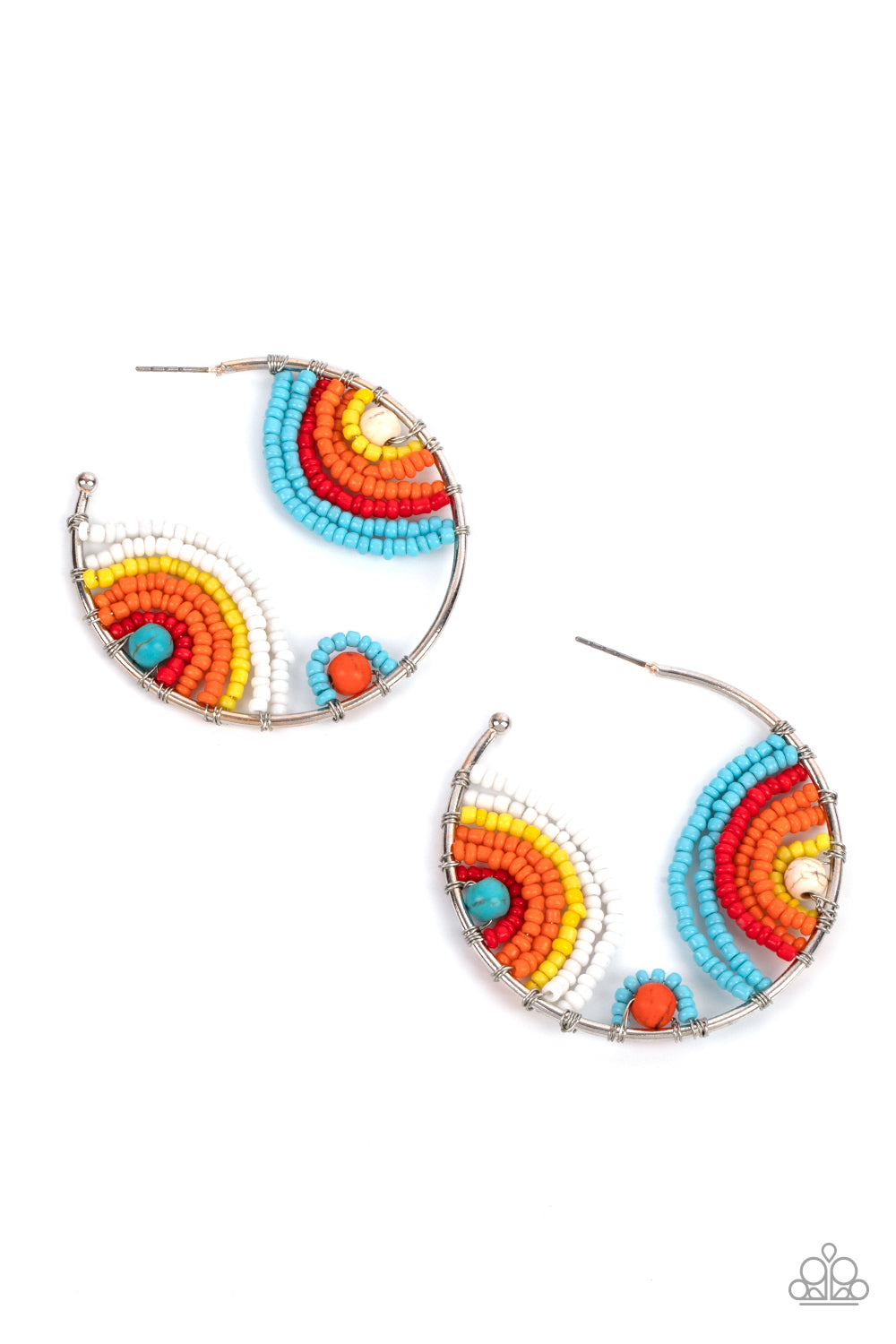 Rainbow Horizons - multi - Paparazzi earrings