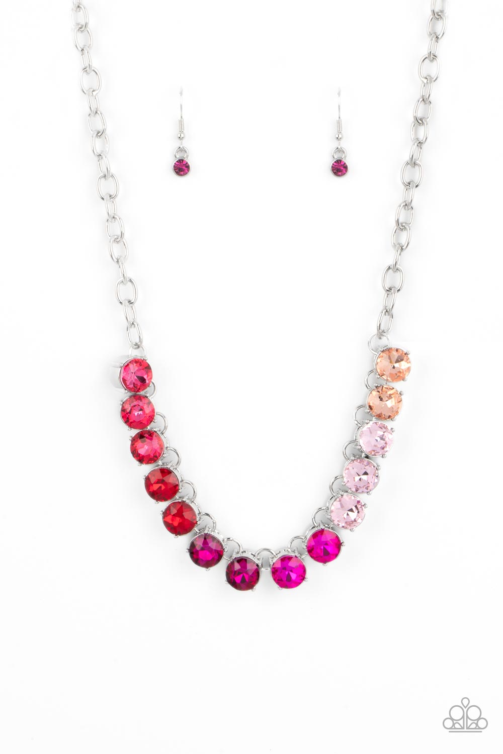 Rainbow Resplendence - pink - Paparazzi necklace