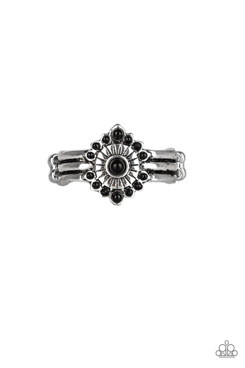 Rainbow Rivera - black - Paparazzi ring