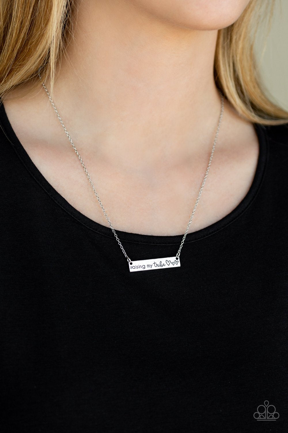 Raising My Tribe-silver-Paparazzi necklace