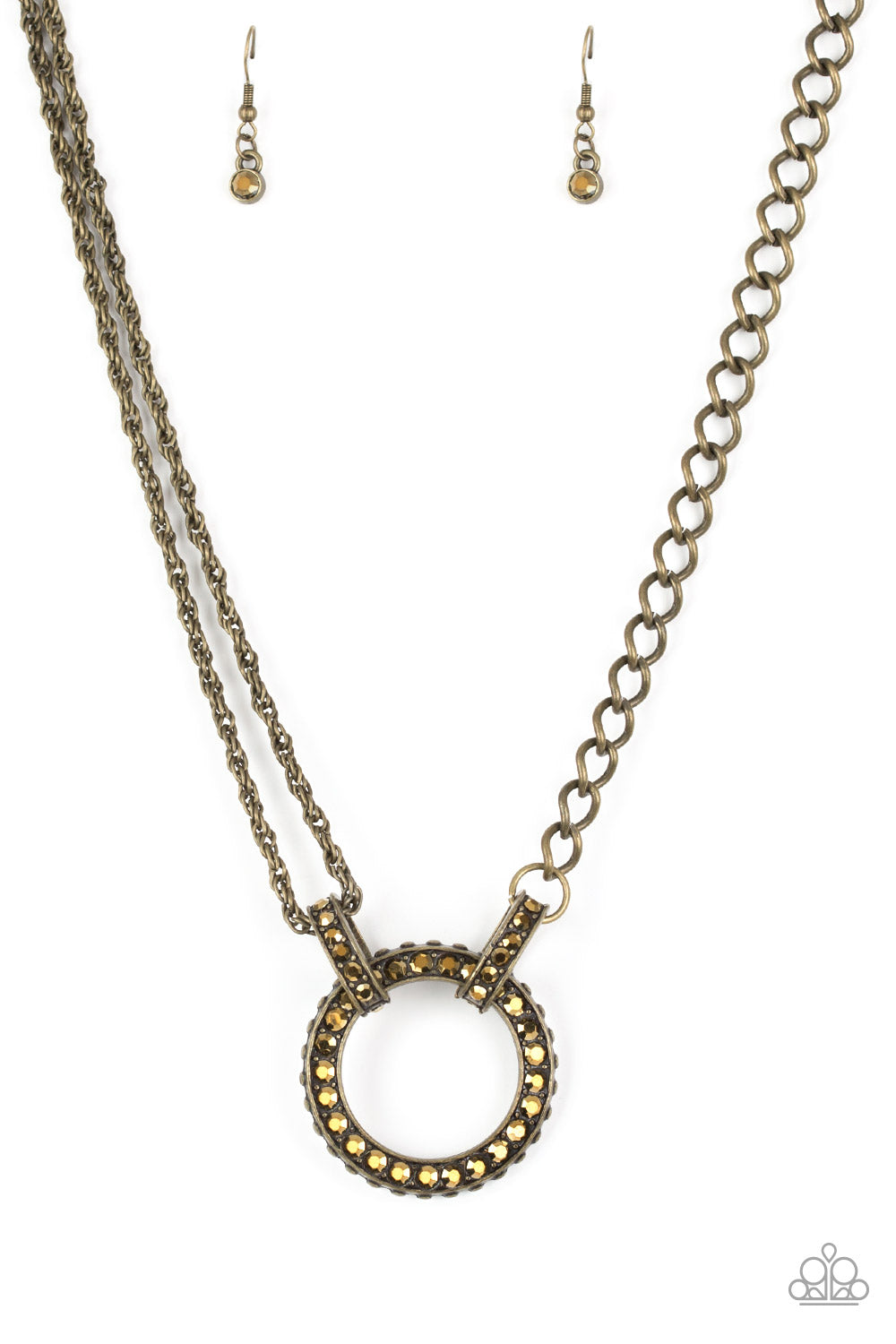 Razzle Dazzle - brass - Paparazzi necklace