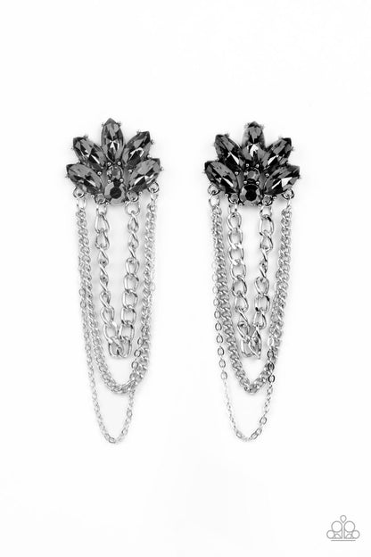 Reach for the SKYSCRAPERS - silver - Paparazzi earrings