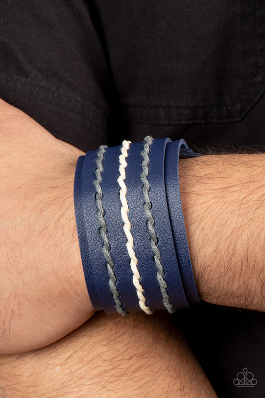 Real Ranchero - blue - Paparazzi MENS bracelet