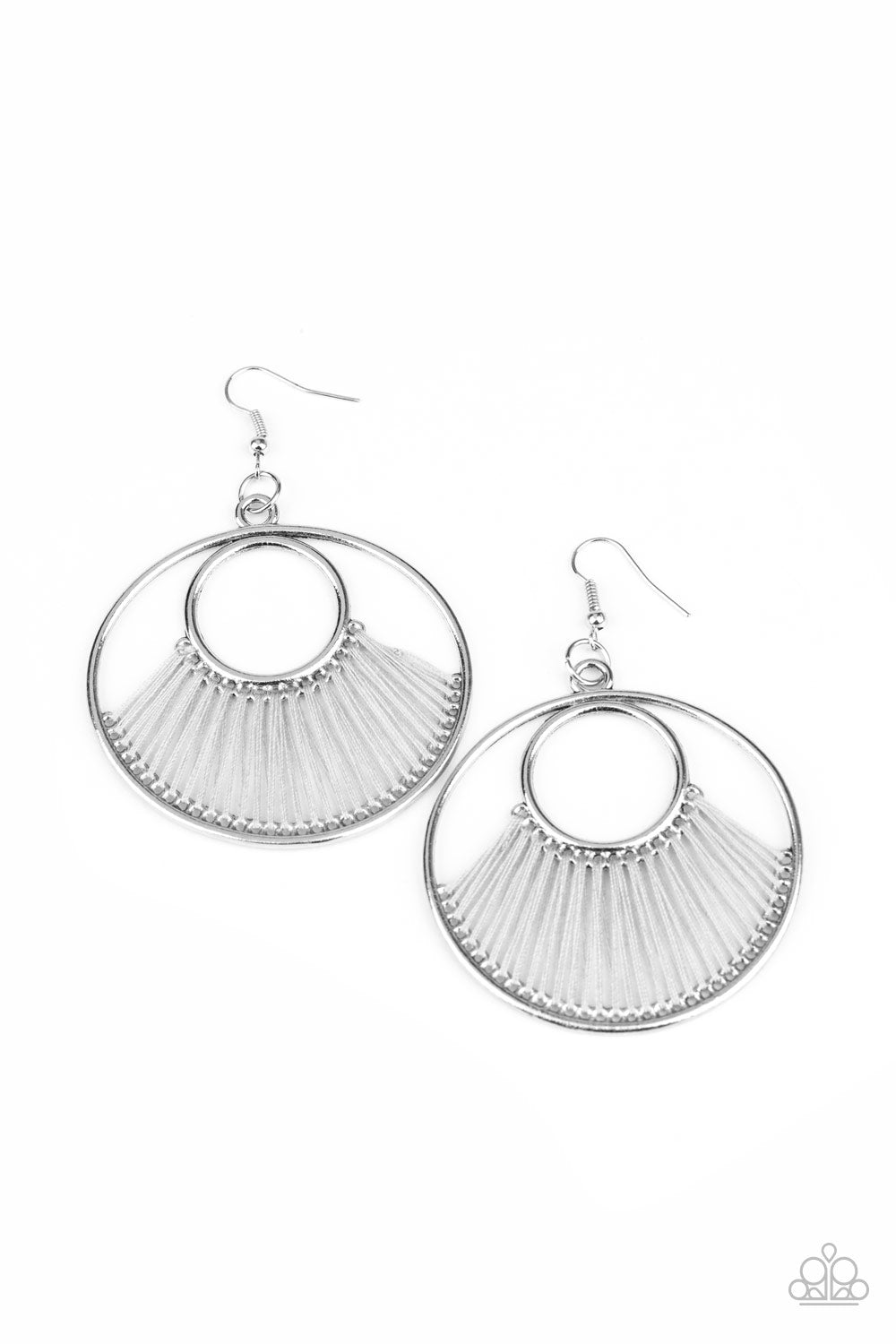 Really High Strung - silver - Paparazzi earrings